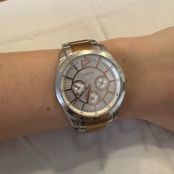 Fossil Watch Gold and Silver Tones, All Stainless Steel - Picture 5 of 5